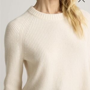 Quince Cream Crew Neck Sweater